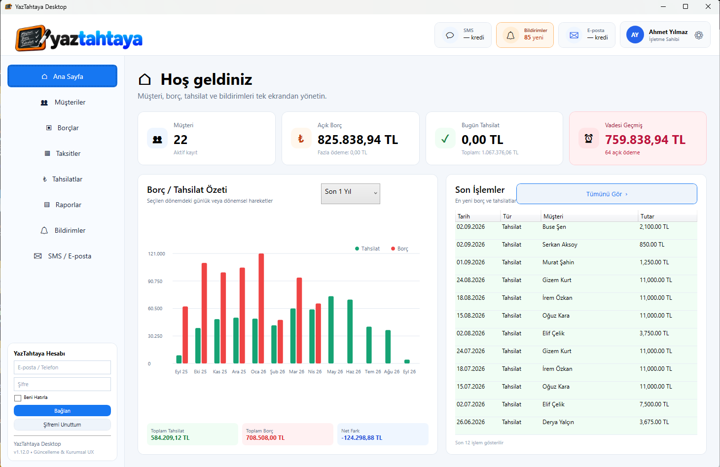 Yaztahtaya Desktop v1.12 (ücretli)
